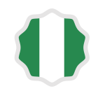 Nigerian flag label symbol