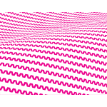 Twisty pattern with pink stripes