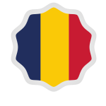 Chad flag sticker symbol