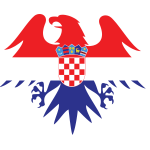 Croatian flag heraldic eagle