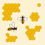 Honeybees vector graphics