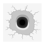 Bullet hole vector clip art