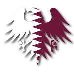 Flag of Qatar heraldic eagle