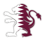 Qatar flag heraldic lion