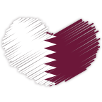 Qatar flag patriotic symbol