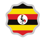 Uganda flag sticker