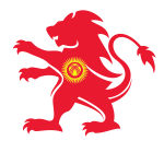 Kyrgyzstan flag heraldic lion