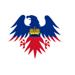 Flag of Liechtenstein  eagle crest