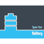 Spare battery vector background