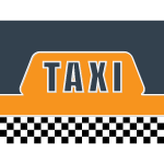 Taxi sign vector background