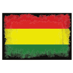 Flag of Bolivia grunge effect
