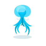 Jellyfish blue color