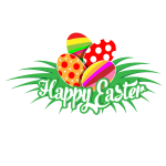 Happy Easter vector design clip art
