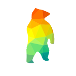 Bear  silhouette low poly