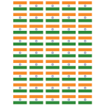 Indian flags seamless pattern