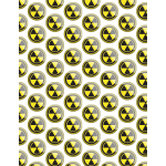 Radiation symbols seamless pattern
