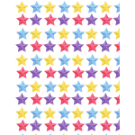 Colorful stars seamless pattern