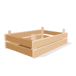 Wooden box 3d