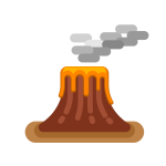 Volcano smoke
