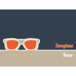 Sunglasses poster background
