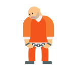 Prisoner in shackles