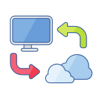 Cloud data icons