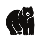 Bear outline silhouette