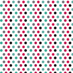 Polka dotted seamless pattern background