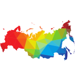 Russia map color