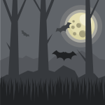 Full Moon with bats