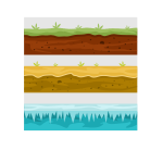 Various types of soil