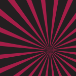 Pink black sun ray pattern