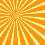 Yellow sunbeams pattern