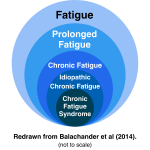 Population with chronic fatigue syndrome and types of fatigue