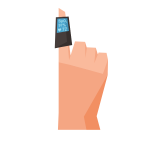 Oximeter on the finger