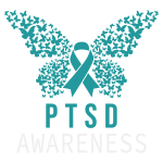Butterfly Ptsd Awareness Teal Ribbon, Svg Files For Crafting And Diy Projects