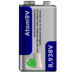 Batterie 9VBlock Battery Pile Batería