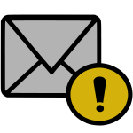 icon mail warning