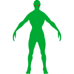 A tall green monster