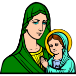Virgin Mary and her mother