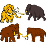 Four mammoths