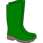 Rubber boots for farm work