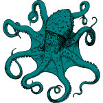 A small green octopus