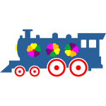 Locomotive, plastic toy