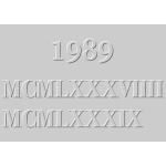 MCMLXXXVIIII 1989