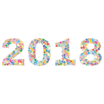 2018 Circles Prismatic Color Pattern