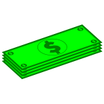 Dollar banknotes vector image