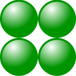2x2 green balls
