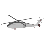 3D Low Poly Blackhawk Helicopter