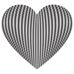 3D Prismatic Grid Heart 4